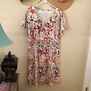 Floral V-Neck Dress